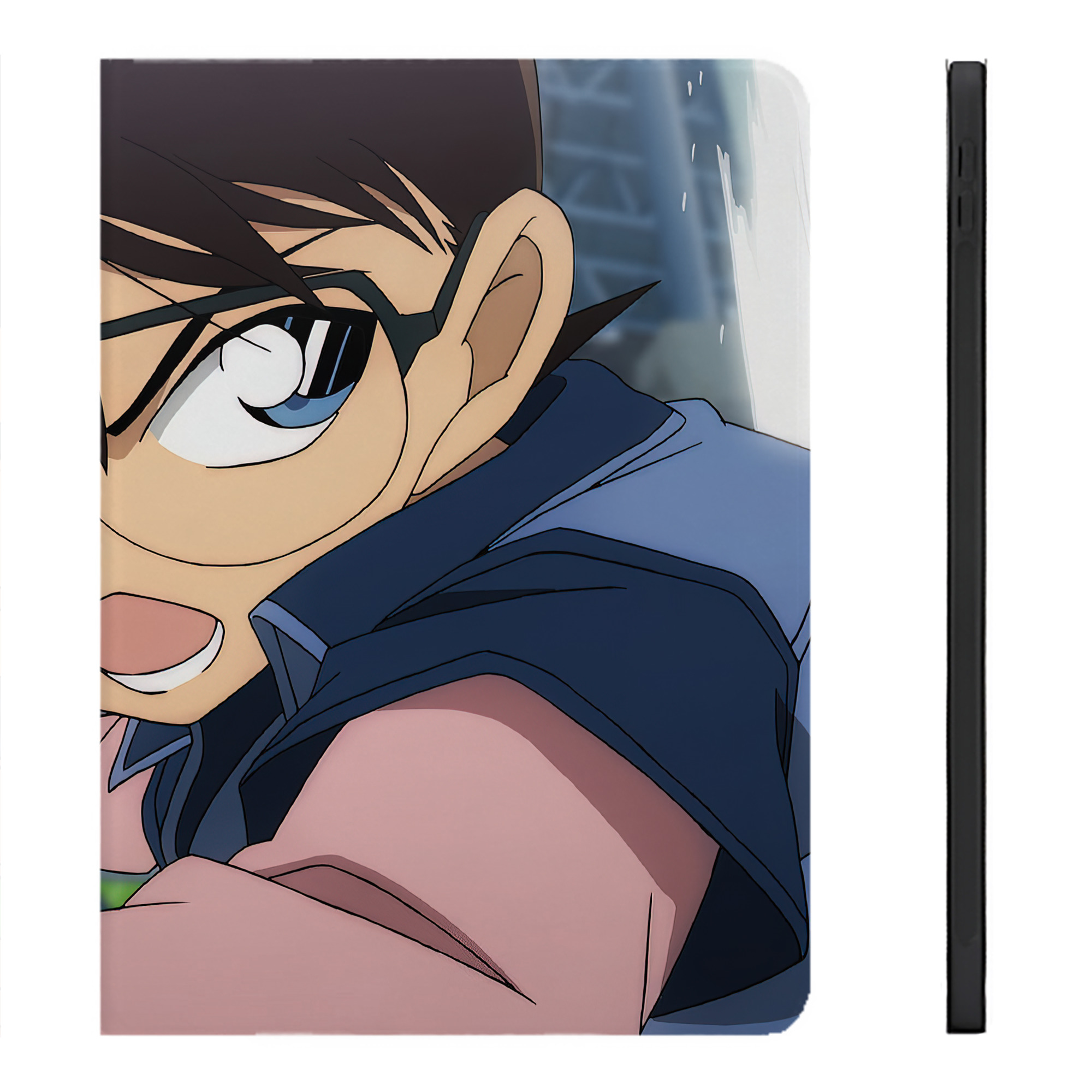 （画像用） 名探偵コナン Detective Conan IPadケース ペンホルダー付き ブックスタイルデザイン